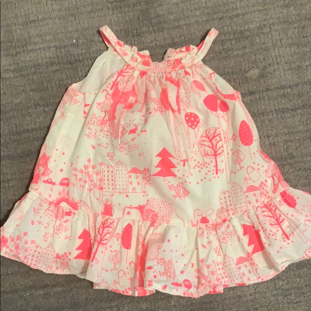 Baby Gap Hot Pink Print Dress